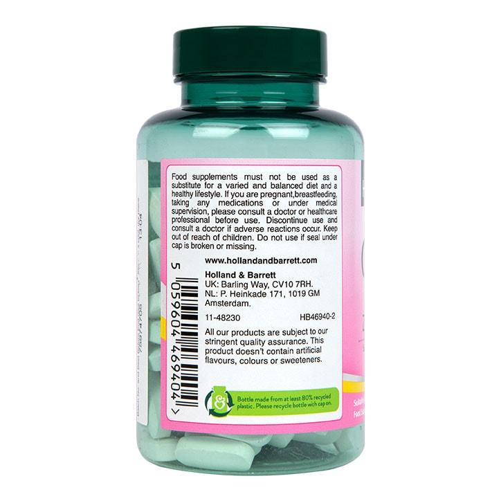 Holland & Barrett Vegan Calcium Magnesium Vitamin D & Zinc 120 Tablets